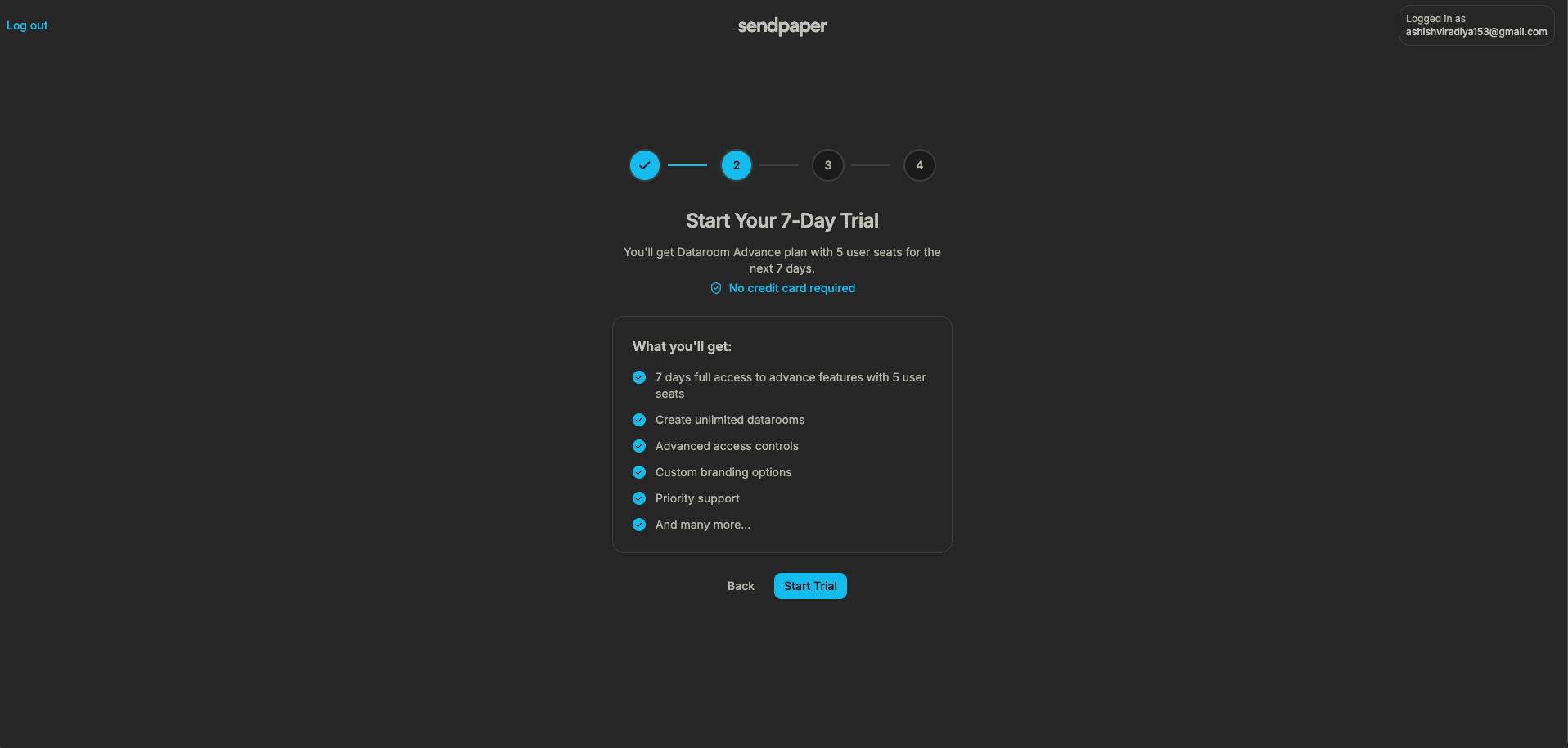 Data-Room-Trial starten