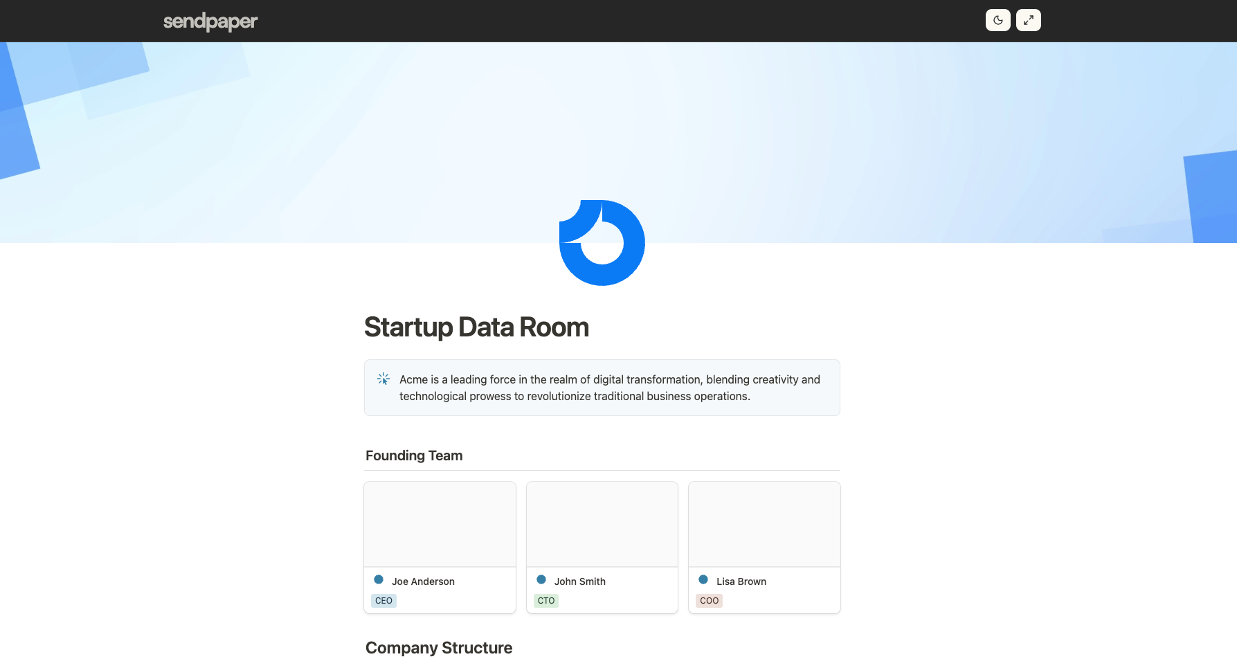 Sendpaper Notion link viewer